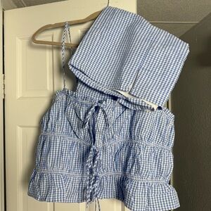No boundaries XL matching gingham set